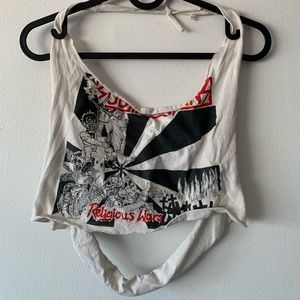 SUBHUMANS Religious Wars custom cut halter top